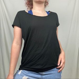 ann taylor loft black t-shirt
